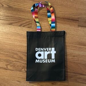 NEW Denver Art Museum bag, 12x9 inches, rainbow handles